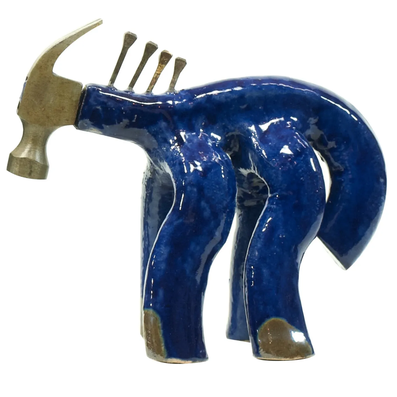 Scultura Pizzicato Asino Blu