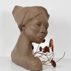 Scultura Thuja In Ceramica