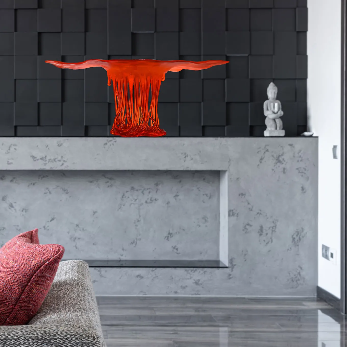 Scultura Tramonto Rosso