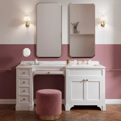 Season Vanity Bianco puro e Calacatta Borghini