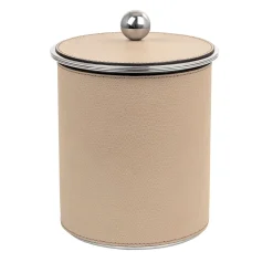 Secchiello da ghiaccio Axel in pelle beige