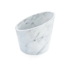 Secchiello per ghiaccio da 4 bottiglie in marmo bianco