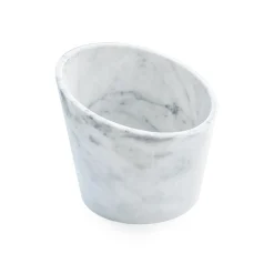 Secchiello per ghiaccio da 4 bottiglie in marmo bianco