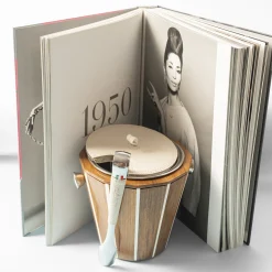 Secchiello per ghiaccio LD in teak con coperchio e pinze