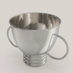 Secchiello per vino grande Echo V2 in peltro argentato