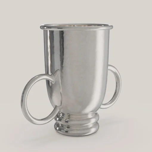 Secchiello per vino piccolo Echo V1 in peltro argentato