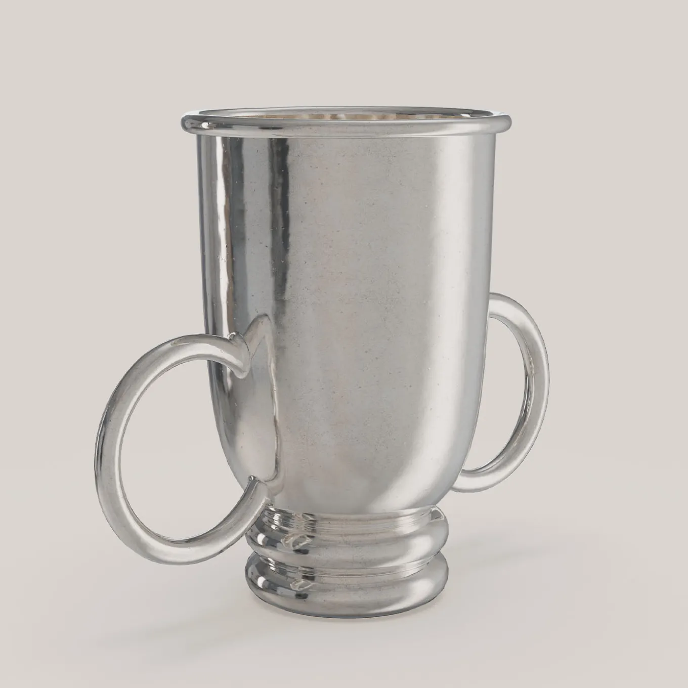 Secchiello per vino piccolo Echo V1 in peltro argentato