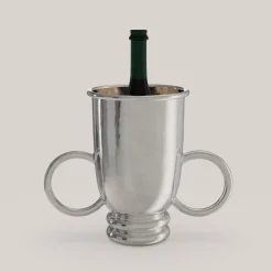 Secchiello per vino piccolo Echo V1 in peltro argentato
