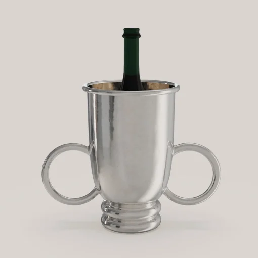 Secchiello per vino piccolo Echo V1 in peltro argentato