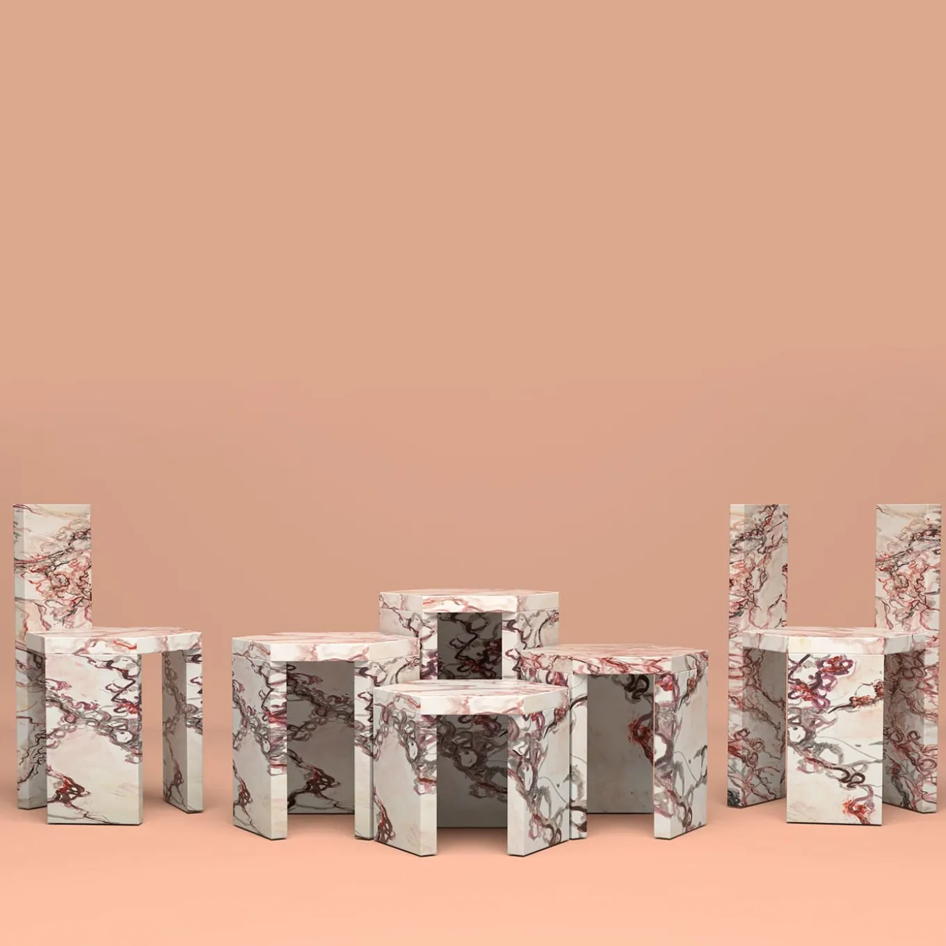 Sedia alata in legno di Antonio Saporito