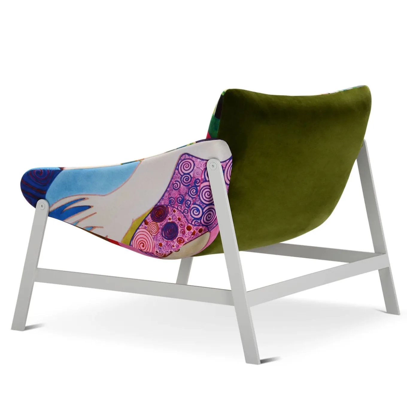 Sedia amaca con braccioli di Debonademeo Studio "Le Clochart" Edizione Speciale