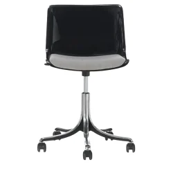 Sedia con rotelle Modus nera con cuscino di seduta beige di Centro Progetti Tecno