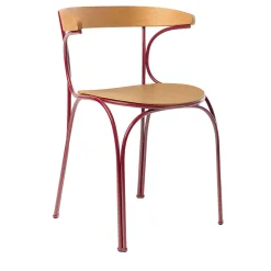 Sedia da esterno Ample Red di Nichetto Studio