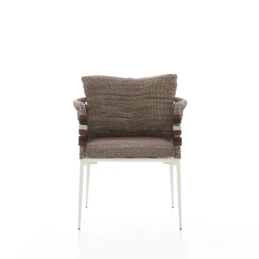 Sedia da esterno Eva Horizontal Ropes di Antonio Marras