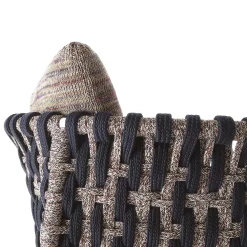 Sedia da esterno Eva Vertical Ropes di Antonio Marras