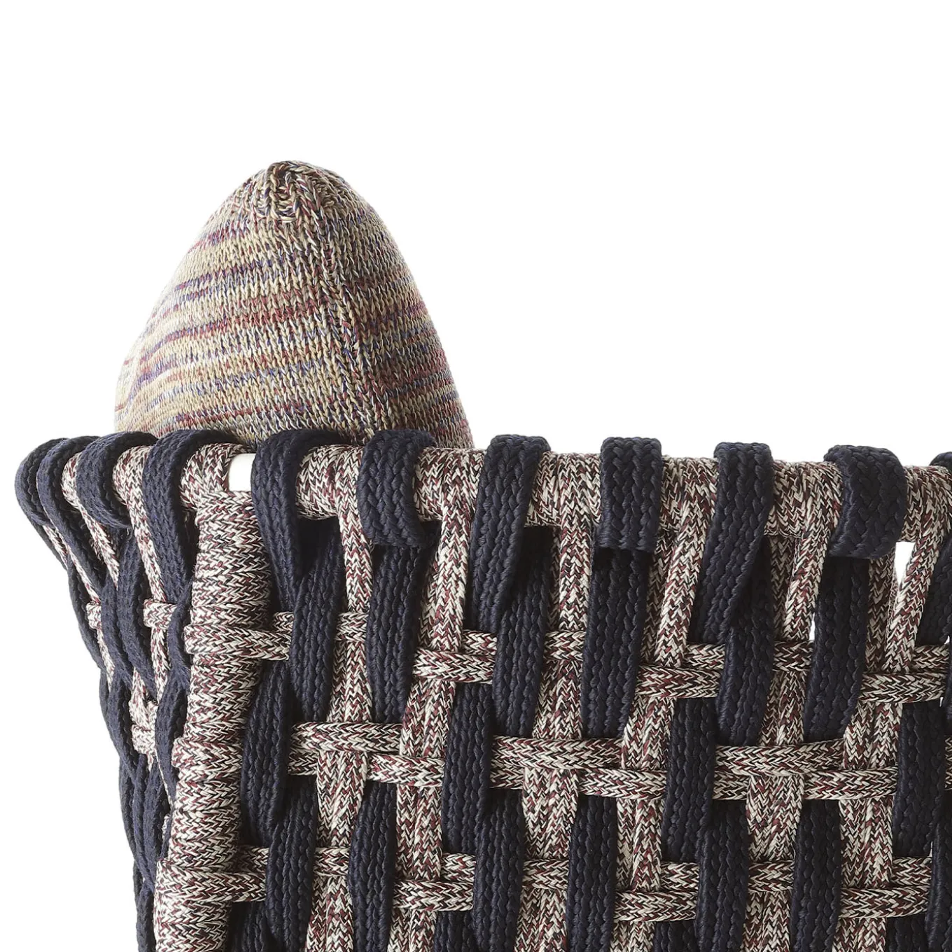Sedia da esterno Eva Vertical Ropes di Antonio Marras