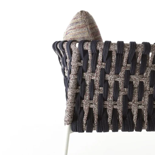 Sedia da esterno Eva Vertical Ropes di Antonio Marras