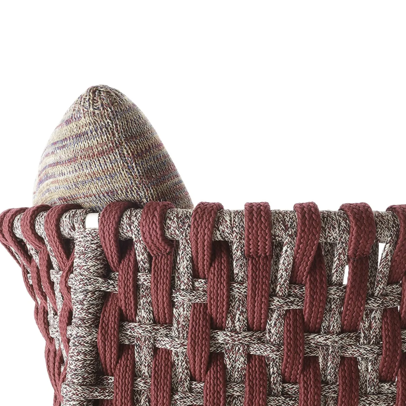 Sedia da esterno Eva Vertical Ropes di Antonio Marras