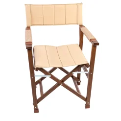 Sedia da regista in legno beige - modello Capri's