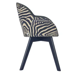Sedia da salotto Kiros Lup a strisce di zebra