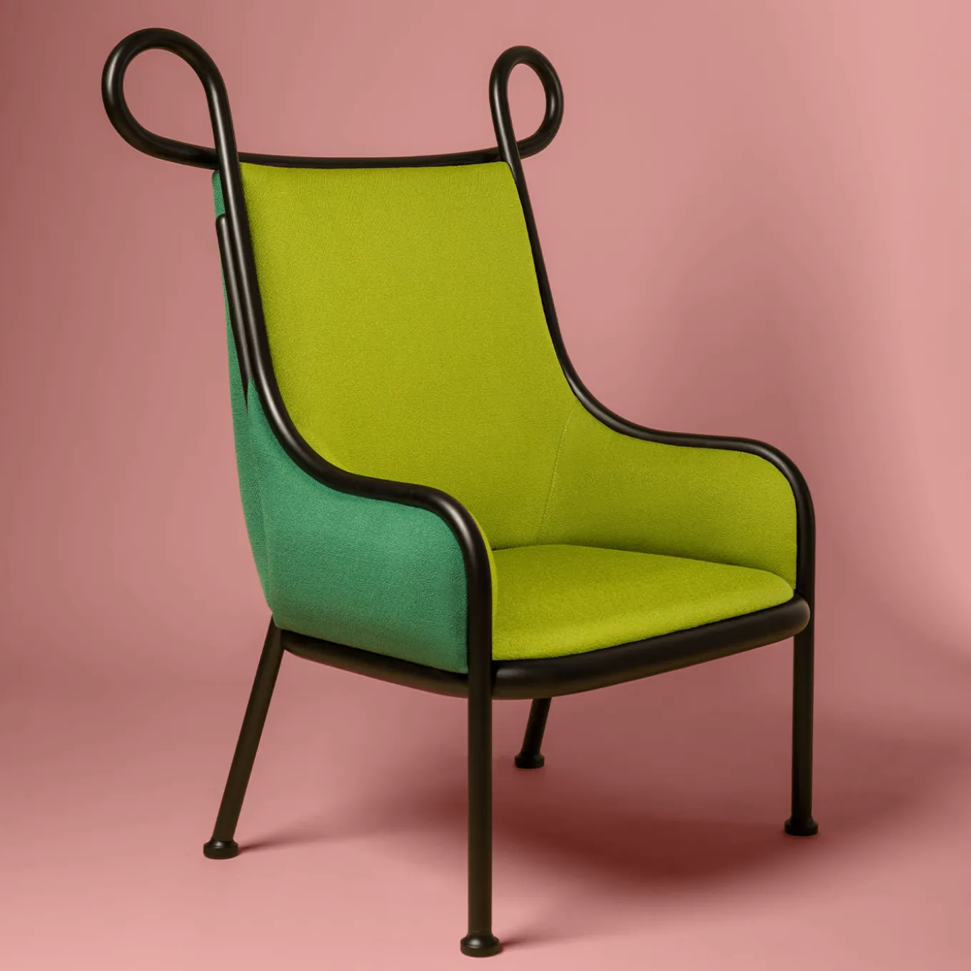 Sedia da salotto Mickey Green di India Mahdavi