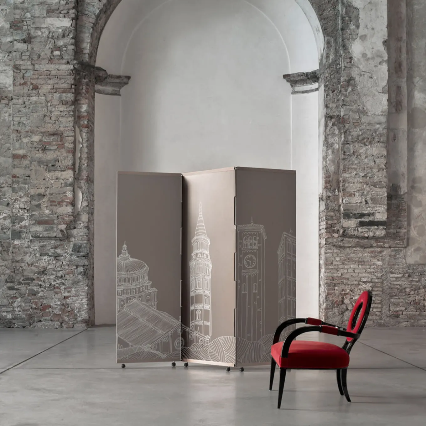 Sedia da salotto Selene Red di G. Ventura