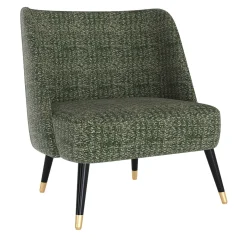 Sedia da salotto verde Amalfi