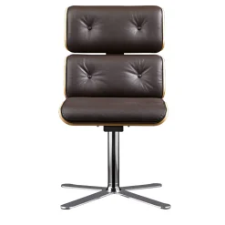 Sedia da ufficio Armadillo 6 marrone scuro di Rainer Bachschmid