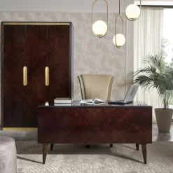 Sedia da Ufficio Girevole Beige della Collezione Studio Privè