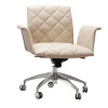 Sedia da ufficio in pelle beige Guest