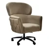 Sedia da ufficio presidenziale Cappuccino Nabuk