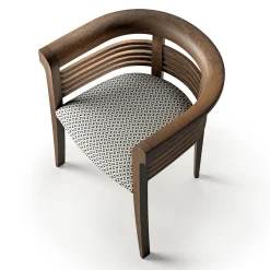 Sedia Dolfin in noce canaletto