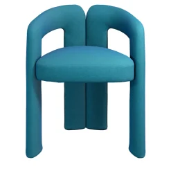 Sedia Dudet Cyan di Patricia Urquiola