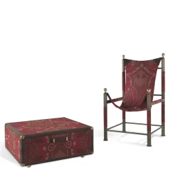 Sedia e baule da viaggio pieghevole Babel Red