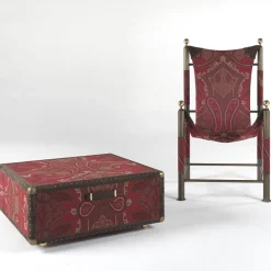 Sedia e baule da viaggio pieghevole Babel Red