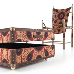 Sedia e baule da viaggio pieghevole Babel Brown