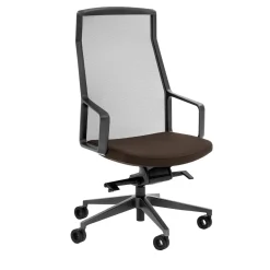 SEDIA ESECUTIVA ADELE in castagno di ORLANDINIDESIGN