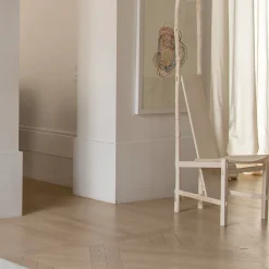 Sedia Fiorita in legno d'acero color beige