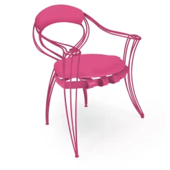 Sedia Garden rosa di Carlo Rampazzi