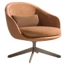 Sedia girevole arancione