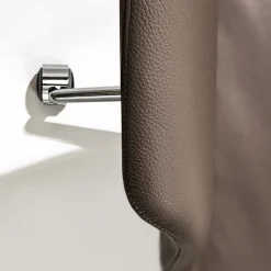 Sedia girevole imbottita in pelle Eva