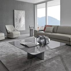 Sedia girevole in pelle di Castello Lagravinese Studio #1