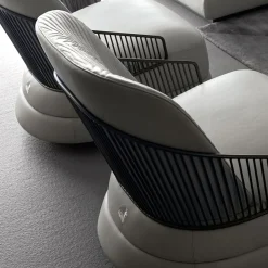 Sedia girevole in pelle di Castello Lagravinese Studio #1