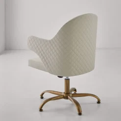 Sedia girevole Soft White