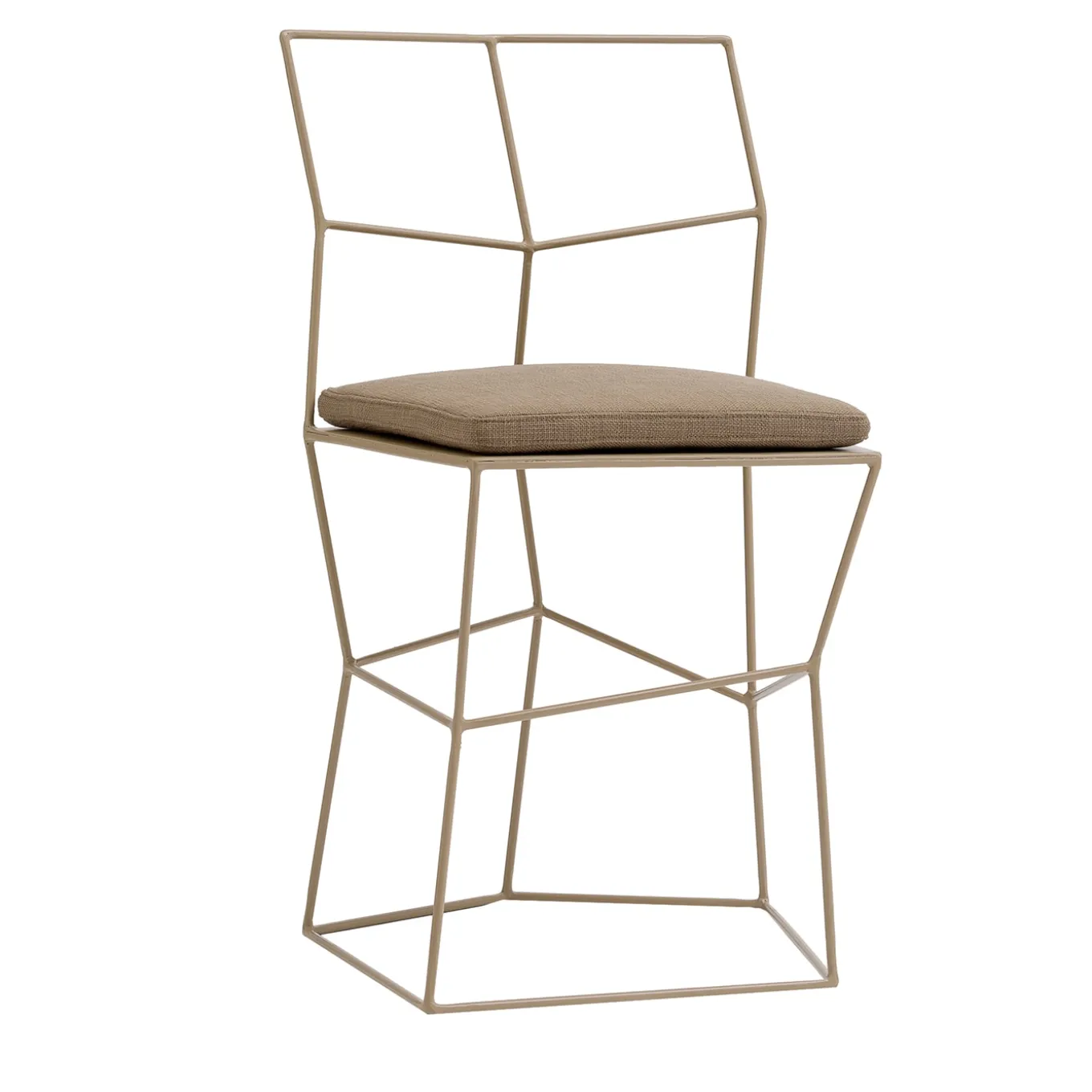 Sedia in ferro colore Cappuccino