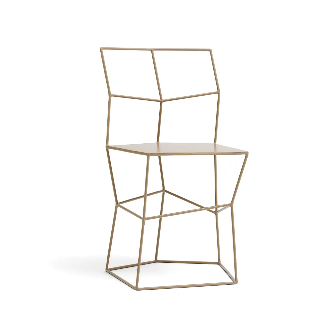 Sedia in ferro colore Cappuccino