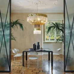 Sedia Juliette in metallo bianco di Hannes Wettstein