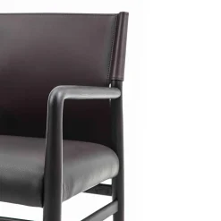 Sedia Ledermann in Pelle Marrone