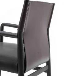 Sedia Ledermann in Pelle Marrone