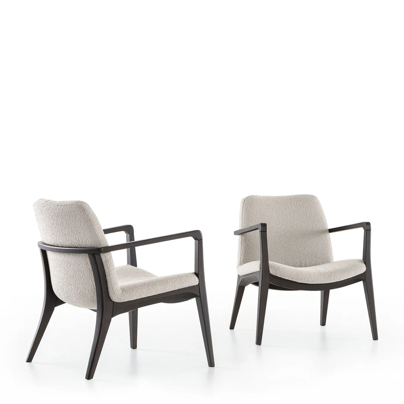 Sedia Lounge Ellen in Frassino Moka